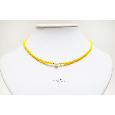 BBM minerals - pikk kaelakee *Sunflower* - 2