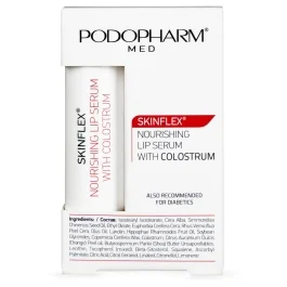 PODOPHARM SKINFLEX® Nourishing lip serum with colostrum toitev huulepalsam ternespiimaga